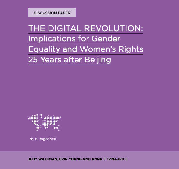 The Digital Revolution: Implications for Gender Equality and Women’s Rights 25 Years after Beijing